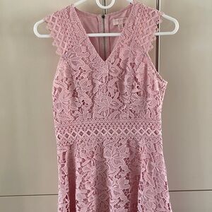 Ted Baker Pink Lace Dress Size 1.